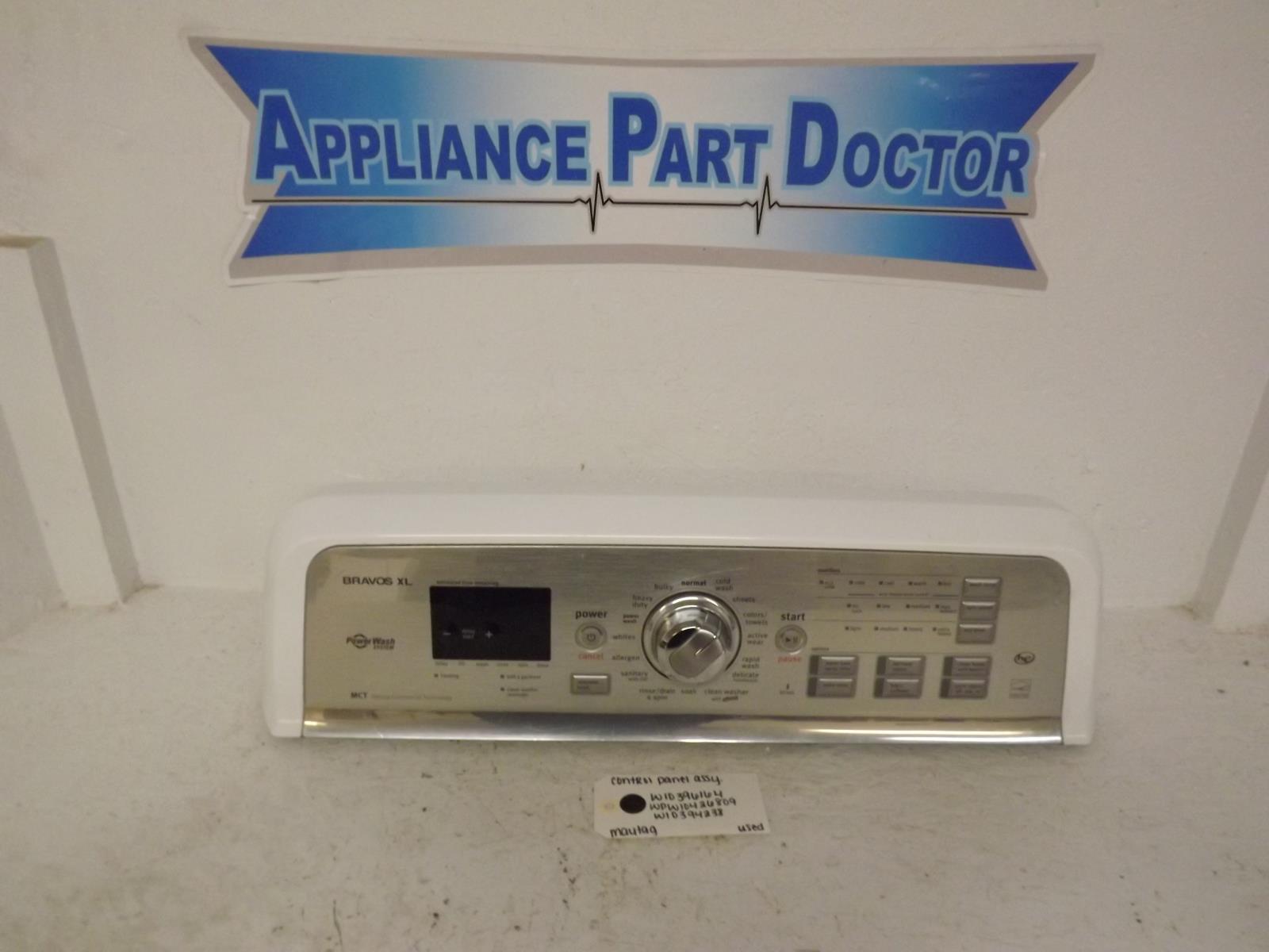 Maytag Washer W10396164 WPW10426809 W10394238 Control Panel Assembly Used Maytag Washer W10396164 WPW10426809 W10394238 Control Panel Assembly Used
